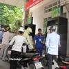 Một điểm bán xăng của Petrolimex tại Hà Nội. (Ảnh: Đức Duy/Vietnam+)