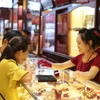 Một điểm kinh doanh vàng tại Hà Nội. (Ảnh: Đức Duy/Vietnam+)