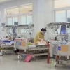 Điều trị cho các bệnh nhi mắc bệnh truyền nhiễm. (Ảnh: Đinh Hương/TTXVN)