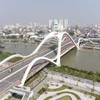 Cầu Rào - điểm nhấn cửa ngõ phía Nam thành phố Hải Phòng. (Ảnh: Hoàng Hiếu/TTXVN)