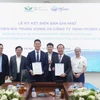 Ký kết hợp tác giữa Bệnh viện Nhi Trung ương với đối tác. (Ảnh: PV/Vietnam+)
