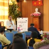 Các hoạt động tuyên truyền nhân Ngày Thế giới vì trẻ sinh non. (Ảnh: PV/Vietnam+)