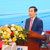 Ông Phạm Tấn Công Chủ tịch Liên đoàn Thương mại và Công nghiệp Việt Nam. (Ảnh: Vietnam+)