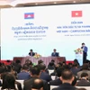 Diễn đàn Xúc tiến Đầu tư và Thương mại Việt Nam-Campuchia năm 2023, ngày 12/12. (Ảnh: MPI/Vietnam+)