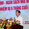 Phó Thủ tướng Chính phủ Lê Minh Khái đề nghị Bộ Tài chính cần phải làm tốt và nhanh hơn nữa đối với các nhiệm vụ cấp bách đồng thời phối hợp khẩn trương đối với các nhiệm vụ tham gia cùng với các bộ, ngành khác. (Ảnh: PV/Vietnam+)