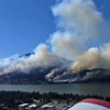 Khói bốc lên từ đám cháy rừng ở Skamania, bang Washington (Mỹ) ngày 3/7/2023. (Ảnh: Washington State DNR Wildfire/TTXVN)