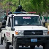Cảnh sát tuần tra tại Thủ đô Port-au-Prince (Haiti), ngày 22/3/2024. (Ảnh: AFP/TTXVN)
