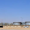 Cơ sở sản xuất dầu của Công ty Aramco ở ngoại ô Thủ đô Riyadh (Saudi Arabia). (Ảnh: AFP/TTXVN)