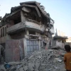 Hiện trường đổ nát sau cuộc không kích của Israel xuống Dải Gaza ngày 24/7/2024. (Ảnh: THX/TTXVN)