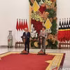 Tổng thống Indonesia Joko Widodo (phải) và Thủ tướng Timor Leste Xanana Gusmao phát biểu tại Phủ Tổng thống Bogor, Tây Java, ngày 26/1/2024. (Nguồn: ANTARA News)