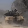 Xe tăng quân sự Israel được triển khai gần biên giới với Dải Gaza, miền Nam Israel, ngày 7/4/2024. (Ảnh: THX/TTXVN)