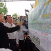 Phó Thủ tướng Trần Hồng Hà cùng đoàn công tác đến khảo sát tại nút giao Tân Hội, thuộc tuyến cao tốc Bảo Lộc-Liên Khương. (Ảnh: Nguyễn Dũng/TTXVN)