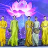 Màn trình diễn tại Lễ hội Áo dài Du lịch Hà Nội 2023, tháng 10 năm ngoái. (Ảnh: Tuấn Đức/TTXVN)