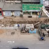 Thi công một hầm chui tại thành phố Hà Nội. (Nguồn ảnh: TTXVN)