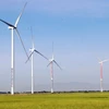 Dự án điện gió Hanbaram tại xã Bắc Phong, Thuận Bắc (Ninh Thuận). (Ảnh: Công Thử/TTXVN)