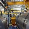 Sản xuất thép của doanh nghiệp trong nước. (Ảnh: TTXVN)