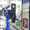 Một điểm bán xăng của Petrolimex tại Hà Nội. (Ảnh: Đức Duy/Vietnam+)