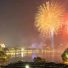 Đêm giao thừa Tết Nguyên đán năm 2024, thành phố Hà Nội sẽ tổ chức bắn pháo hoa ở 30 điểm với 32 trận địa. (Ảnh: TTXVN)