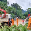 Cán bộ EVN sửa chữa lưới điện sau bão tại tỉnh Thái Nguyên hồi năm 2024. (Ảnh: EVN)