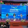 Các đại biểu tại Lễ khai mạc hội chợ thương mại quốc tế Vietnam Expo 2024 sáng 3/4, tại Hà Nội. (Ảnh: Xuân Quảng/Vietnam+)