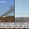 Rộ tin Hezbollah bắn cháy xe tăng và Hệ thống Vòm sắt của Israel