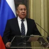 Ngoại trưởng Nga Sergei Lavrov phát biểu trong một cuộc họp báo ở Moskva. (Ảnh: AFP/TTXVN)