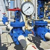 Trong ảnh: Hệ thống đường ống dẫn khí đốt của Tập đoàn Gazprom (Nga). Ảnh: EPA/TTXVN