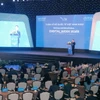 Quang cảnh lễ khai mạc Tuần lễ Số Quốc tế Việt Nam năm 2023 lần thứ 2. (Ảnh: Văn Đức/TTXVN)