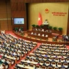 Chủ tịch Quốc hội Vương Đình Huệ phát biểu khai mạc Kỳ họp thứ 6, Quốc hội khóa XV. (Ảnh: Phạm Kiên/TTXVN)
