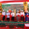 Lễ Khởi công xây dựng hạ tầng Khu công nghiệp Phú Thuận, huyện Bình Đại, tỉnh Bến Tre. (Ảnh: Công Trí/TTXVN)