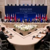 Quang cảnh Hội nghị Thượng đỉnh ba bên. (Nguồn: Reuters)