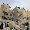 Cảnh đổ nát do xung đột Israel-Hamas tại thành phố Rafah, Dải Gaza. (Ảnh: THX/TTXVN)