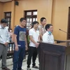 Các bị cáo tại phiên tòa. (Ảnh: TTXVN phát)