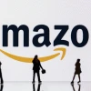 Biểu tượng công ty công nghệ đa quốc gia Amazon của Mỹ. (Ảnh: AFP/TTXVN)