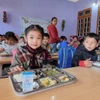 Bữa ăn học đường tại Trường Tiểu học Tô Múa, Huyện Vân Hồ, Tỉnh Sơn La.