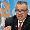 Tổng giám đốc Tổ chức Y tế thế giới (WHO), ông Tedros Adhanom Ghebreyesus phát biểu tại Geneva, Thụy Sĩ. (Ảnh: AFP/TTXVN)