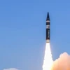 Ấn Độ phóng thử tên lửa Agni Prime từ đảo Dr APJ Abdul Kalam ngoài khơi bờ biển Odisha vào tháng 6/2021 (Ảnh: DRDO)