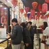 Gia dịch vàng tại doanh nghiệp. (Ảnh: PV/Vietnam+)