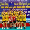 Nữ Ninh Bình LPBank lần đầu tiên vô địch giải Vô địch Quốc gia. (Ảnh: Vietnam+)