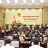 Quang cảnh kỳ họp của Hội đồng Nhân dân thành phố Hà Nội. (Ảnh: Doãn Tấn/TTXVN)