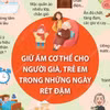 Giữ ấm cho người già, trẻ em trong những ngày rét đậm.