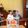Chủ tịch nước Võ Văn Thưởng, Chủ tịch Quốc hội Vương Đình Huệ và các lãnh đạo Đảng, Nhà nước là đại biểu Quốc hội bỏ phiếu bầu chức vụ Ủy viên Ủy ban Thường vụ Quốc hội, Chủ nhiệm Ủy ban Tài chính-Ngân sách của Quốc hội và phê chuẩn bổ nhiệm Bộ trưởng Bộ 