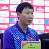 Huấn luyện viên Kim Sang-sik đặt mục tiêu có trận thắng ra mắt với Đội tuyển Việt Nam ở trận tiếp đón đối thủ Philippines. (Ảnh: Việt Anh/Vietnam+)