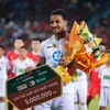 Tiền đạo Rafaelson đang xô đổ hàng loạt kỷ lục ghi bàn tại V-League 2023/24. (Ảnh: Việt Anh/Vietnam+)