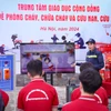 Trung tâm Giáo dục cộng đồng về phòng cháy, chữa cháy và cứu nạn, cứu hộ (Thanh Xuân, Hà Nội) là địa điểm người dân có thể tham gia trải nghiệm thường xuyên vào cuối tuần. (Ảnh: Hoài Nam/Vietnam+)