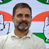 Ông Rahul Gandhi, lãnh đạo đảng Quốc đại (INC) đối lập chính tại Ấn Độ, trong cuộc họp báo ở New Delhi ngày 4/8/2023. (Ảnh: AFP/TTXVN)