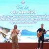 Tiết mục nghệ thuật của các bạn trẻ kiều bào tại diễn đàn "Giới thiệu du lịch Việt Nam và thành phố Đà Nẵng" với chủ đề "Tuổi trẻ Kiều bào phát huy vai trò đại sứ du lịch Việt Nam ở nước ngoài". (Ảnh: Văn Dũng/TTXVN)