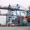 Công ty Cổ phần Cảng Hải Phòng là đơn vị chủ lực của hoạt động kinh tế cảng biển của Hải Phòng. (Ảnh: Minh Thu/TTXVN)
