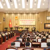 Kỳ họp thứ 11 Hội đồng Nhân dân thành phố Hà Nội ngày 10/3. (Ảnh: PV/Vietnam+) 