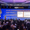 Hội nghị Thương mại Điện tử xuyên biên giới “Tinh hoa Châu Á, Bứt phá toàn cầu.” (Ảnh: Đức Duy/Vietnam+)